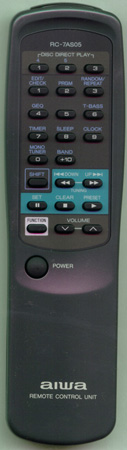 AIWA 87MA8701010 RC-7AS05 Genuine OEM Original Remote