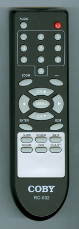 Telecomando COBY RC-032 Per Convertitori DTV100, DTV101, DTV102, DTV103