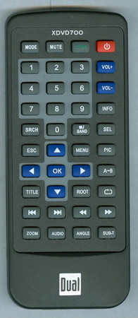 Dual Remote DUAL XDVD700 Genuine OEM Original Remote