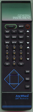 GENERAL INSTRUMENTS 001885-001-00 UHF Genuine OEM Original Remote