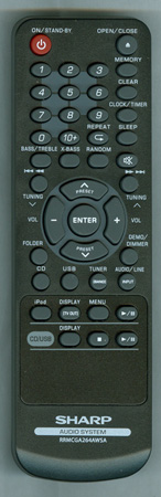 Sharp Remote Rrmcga397awsa SHARP RRMCGA293AWSA Genuine OEM Original Remote